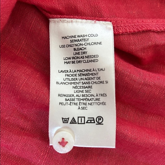 Anthropology Maeve Button down Shirt Linen Edition - Picture 6 of 6